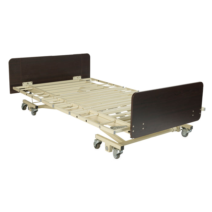 Proactive Medical Protekt Protopia EXP Ultra Low Long Term Care Bed Frame Fully Flat Position View