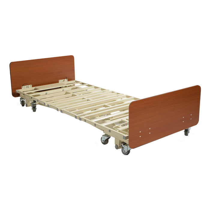 Proactive Medical Protekt Protopia Ultra Low Long Term Care Bed Frame In Fully Flat Position