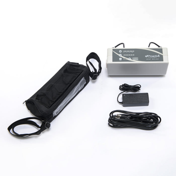 Proactive Medical Protekt® Seat Relief Alternating Pressure Seat Cushion System Package Contents View
