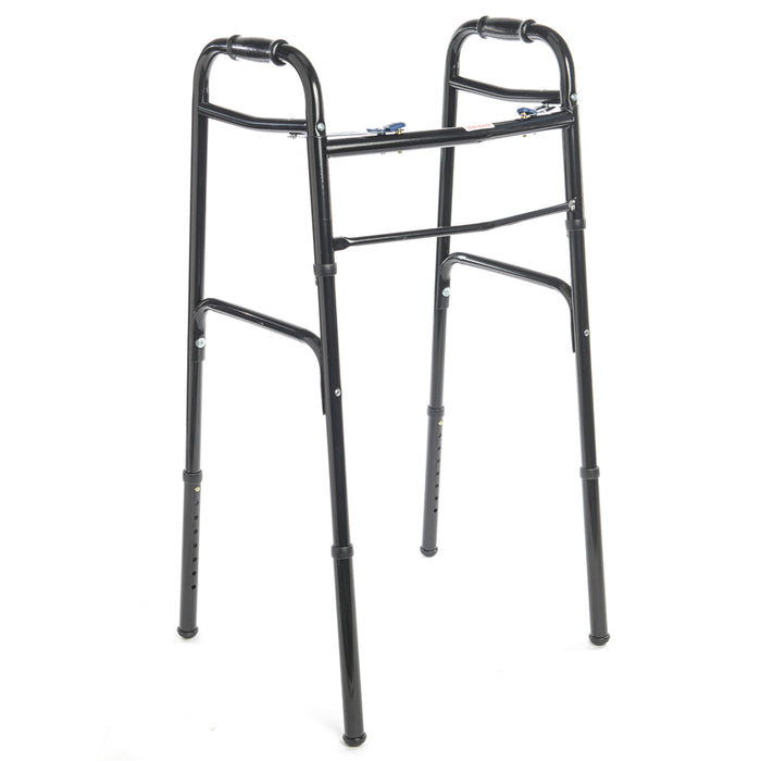 Proactive-Medical Protekt® Two-Button Folding Adult Lightweight Aluminum Walker Without Wheels View