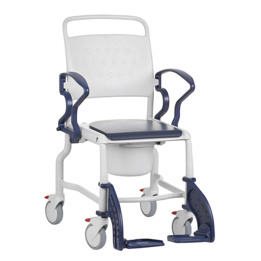 Rebotec Bonn Commode and Shower Chair With Commode Pail And Detachable Footrest View