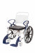 Rebotec Miami Self Propelling Shower Commode Chair With Detachable Footrest with Commode Closed View