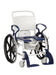 Rebotec Miami Self-Propelling Shower Commode Chair With Detachable Footrest with Commode Open View