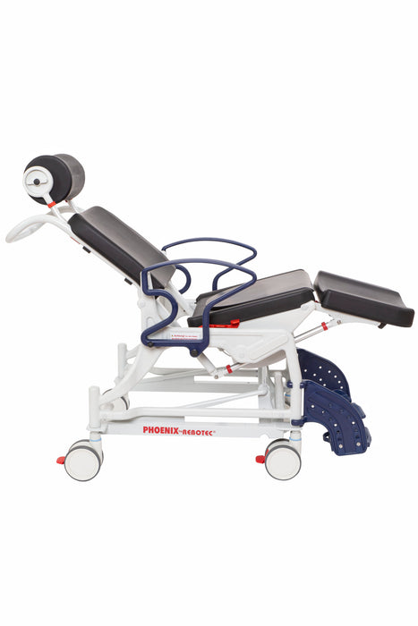 Rebotec Phoenix Fixed Height Reclining Shower Chair Side View
