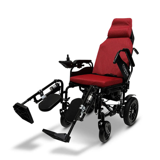 Red ComfyGO X 9 Remote Controlled Electric Wheelchair Automatic Reclining Back rest and raised both foot Rest