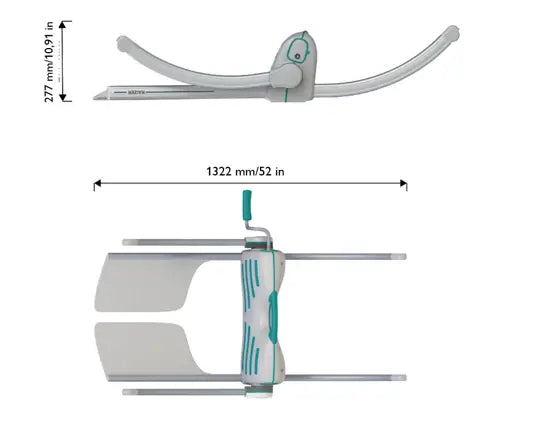 Rizeup Raizer M Medical Lifting Chair With Headrest For Safe Patient Handling Measurement