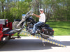 Roll A Ramp Standard Wheelchair Ramps Attached To Back Of Truck With Motorcycle View