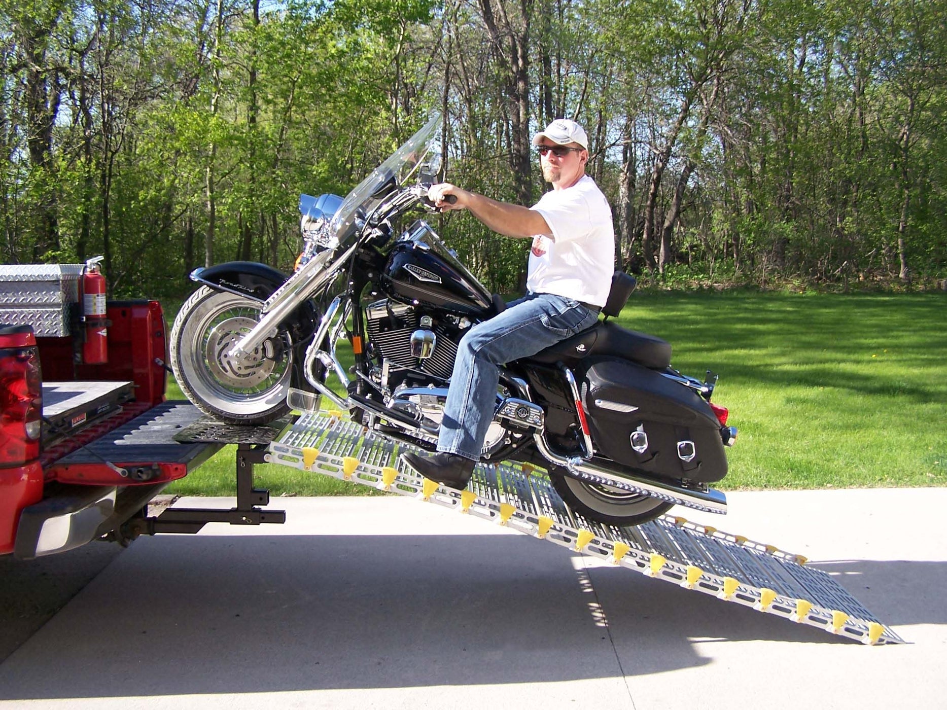 Roll-A-Ramp | Standard Aluminum Wheelchair Ramp with Approach Plates ...