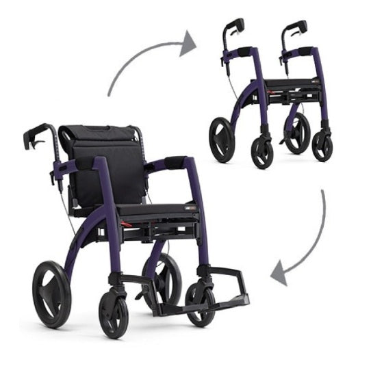 Rollz | Motion 2.1 Rollator Walker & Transport Wheelchair