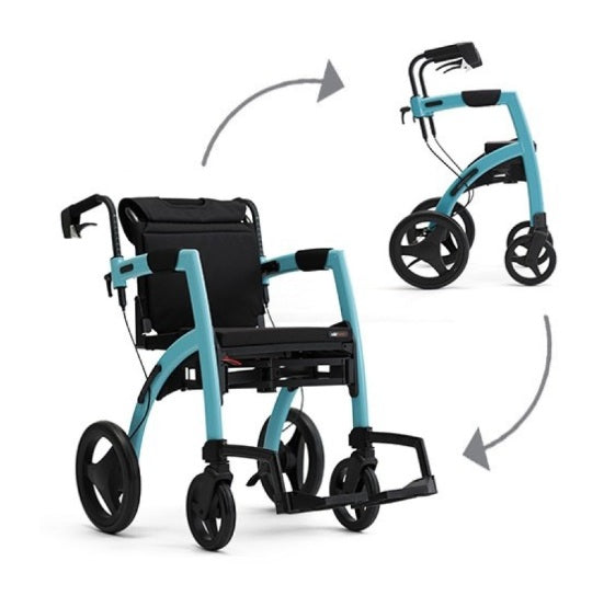 Rollz | Motion 2.1 Rollator Walker & Transport Wheelchair