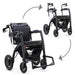 Rollz Motion Electric Rollator and Wheelchair Combo for Mobility Support.