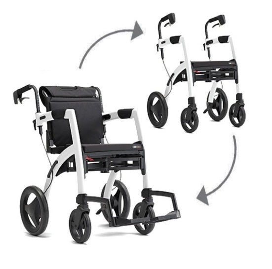 Rollz | Motion 2.1 Rollator Walker & Transport Wheelchair