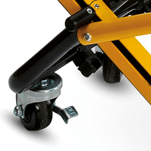 Safety Chair EV4000 Adjustable Wheels Detail Photo For Emergency Transport Wheel Image
