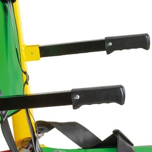 Safety Chair EV 8000 Powered Evacuation Chair With Power Climb Technology Foldable Emergency Stair Chair Handles Close Up Image