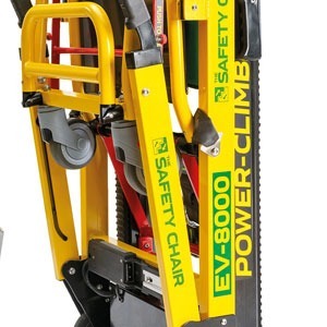 Safety Chair EV 8000 Powered Evacuation Chair With Power Climb Technology Foldable Emergency Stair Chair Photoluminescent Branding  Image