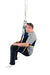 Savaria Dual Access Sling Toileting Sling for Ceiling Lift With Commode Access, Padded Support, and Lower Garment Accessibility In Side View