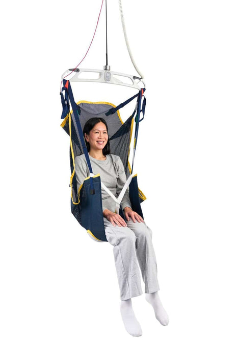 Savaria Hammock Sling Diagonal View Of Patient Lift Sling With Head Support For Full-Body Safe Bed, Chair, Commode And Amputee Transfers