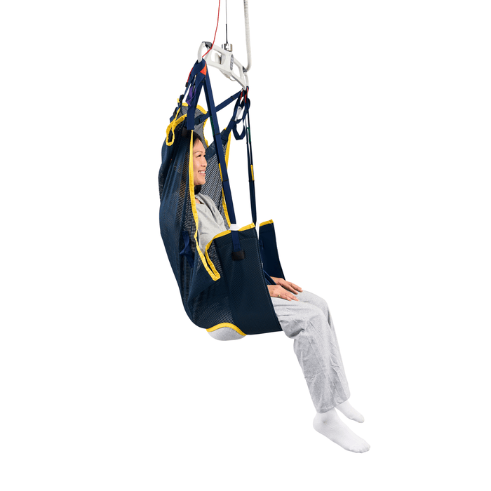 Savaria Hammock Sling Side View Of Patient Lift Sling With Head Support For Full-Body Safe Bed, Chair, Commode And Amputee Transfers