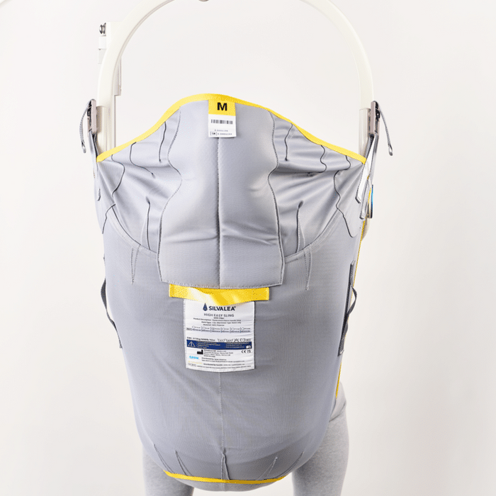 Savaria High Easy Sling with Clip Attachments Full-Body Patient Transfer Sling with Head Support for Safe, Hygienic Home And Healthcare Transfers In Back View