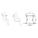 Savaria In-Situ Recline Sling For Amputee Transfers With Color-Coded Loop System Size Specification