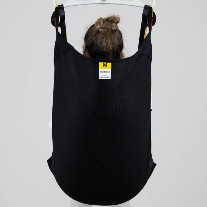 Savaria In-Situ Recline Sling For Amputee Transfers With Color-Coded Loop System In Back View