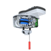 Savaria M-Series Bariatric Ceiling Lift With Up To 1,200 lb Capacity Bariatric Patient Hoist For Safe Hospital Transfers Showing Inside Image Of Motor