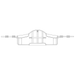 Savaria Stand Assist Sling Shape With Clips For Safe Mobility And Patient Support Padded Sit-to-Stand Transfer Sling In Side View