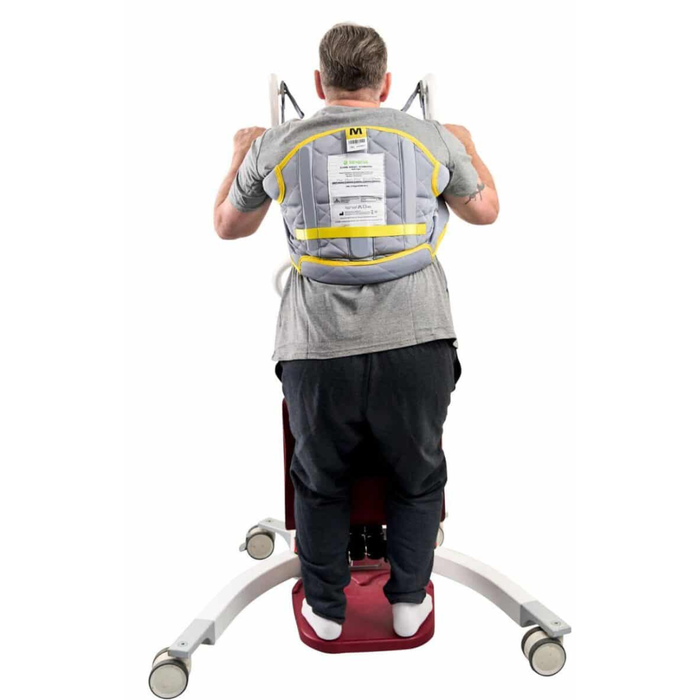 Savaria Stand Assist Sling With Clips For Safe Mobility And Patient Support Padded Sit-to-Stand Transfer Sling In Back View