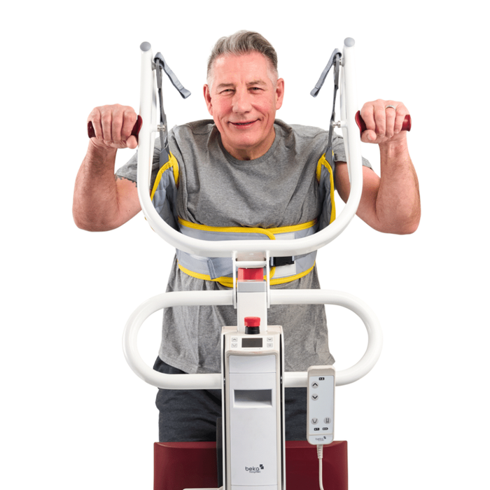 Savaria Stand Assist Sling With Clips For Safe Mobility And Patient Support Padded Sit-to-Stand Transfer Sling In Front View