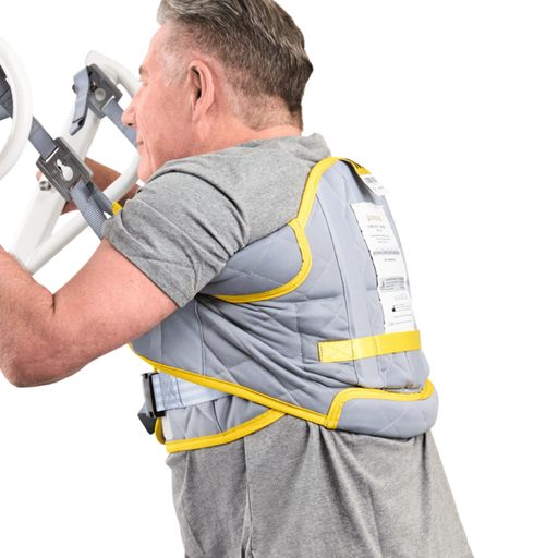 Savaria Stand Assist Sling With Clips For Safe Mobility And Patient Support Padded Sit-to-Stand Transfer Sling Zoomed In
