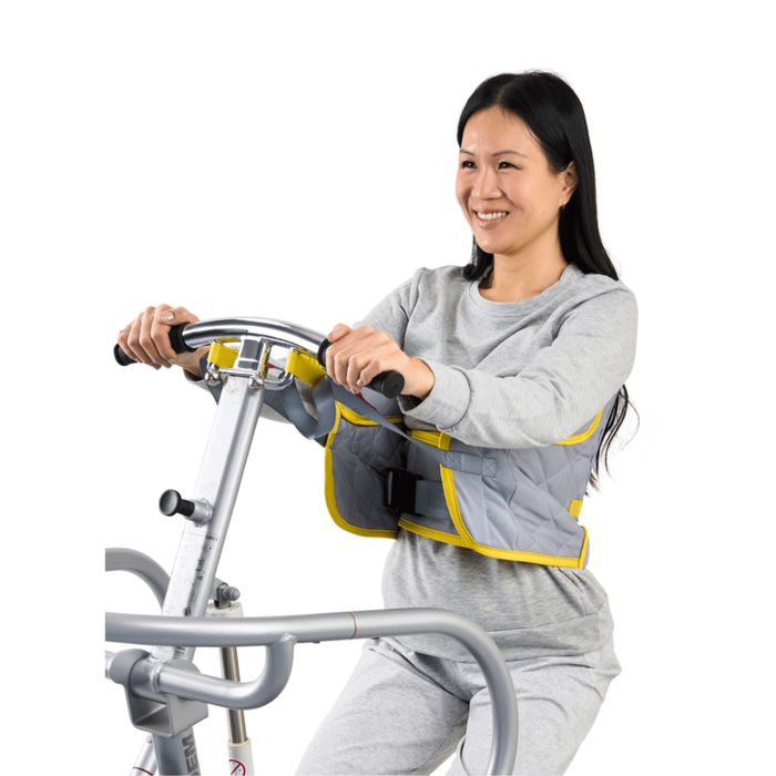 Savaria Stand Assist Standard Sling Padded Sit-to-Stand Transfer Sling For Safe, Secure Mobility Support With Loop-Attachment Lifts In Diagonal View