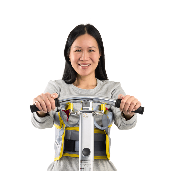 Savaria Stand Assist Standard Sling Padded Sit-to-Stand Transfer Sling For Safe, Secure Mobility Support With Loop-Attachment Lifts In Front View