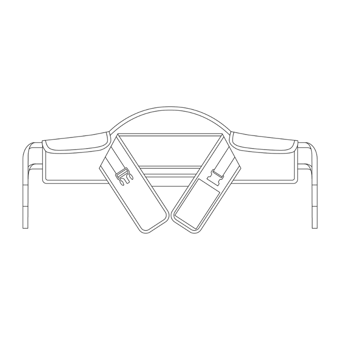 Savaria Stand Assist Standard Sling Padded Sit-to-Stand Transfer Sling For Safe, Secure Mobility Support With Loop-Attachment Lifts