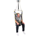 Savaria Universal High Back Sling For Patient Transfers With Full Body And Head Support With Divided Leg Design, Removable Stays, and Padded Polyester Construction In Diagonal View