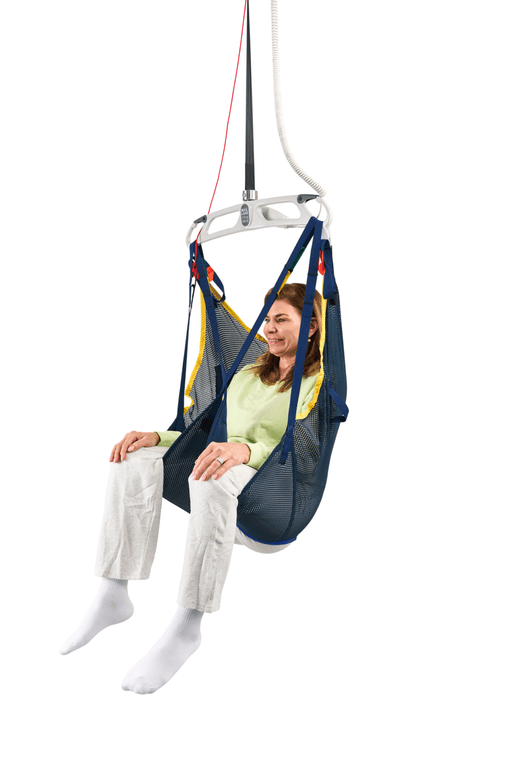 Savaria Mesh Universal Sling Patient Lift Sling For Seated, Reclined, and Supine Transfers In Diagonal View 