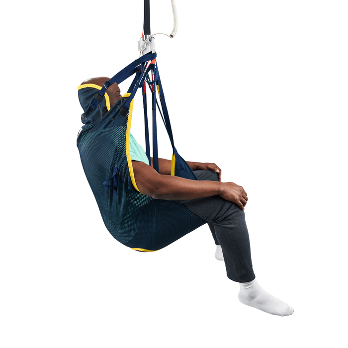 Savaria Universal Sling With Head Support For Bed, Wheelchair, Commode And Bath Transfers Using A Mesh/Poly Material