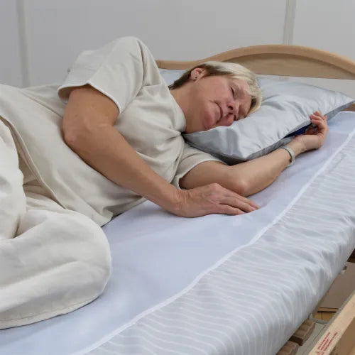 Savaria WendyLett Sliding Sheet Non-Slip, Low-Friction Bed Mobility Aid With Person On Bed