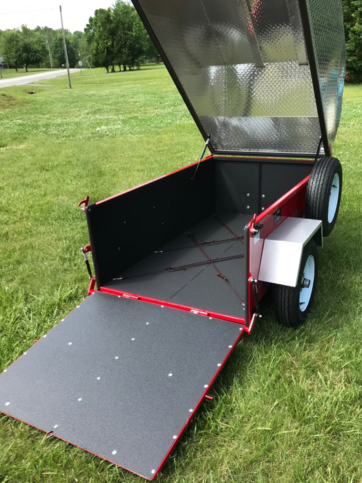 ScootaTrailerXL with Top and Rubber Photo Interior