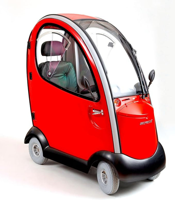 Closed Door Shoprider Flagship Cabin Mobility Scooter All-Weather Enclosed Canopy, Full Suspension and Premium Features