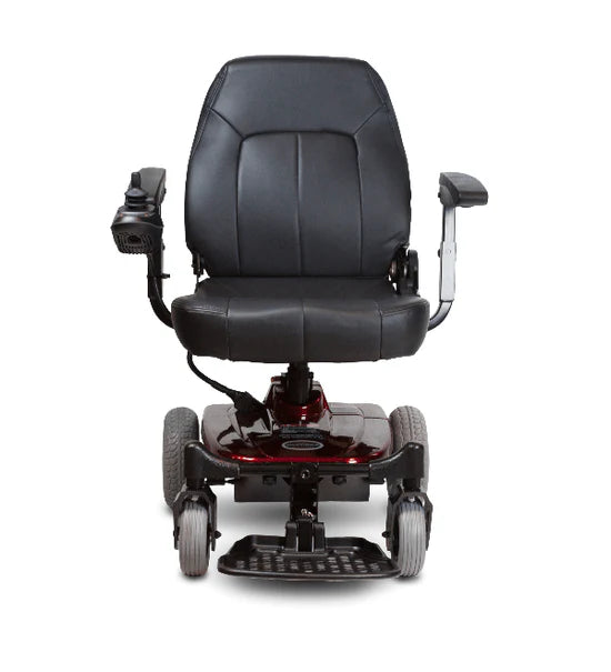 Comfortable Shoprider Jimmie Lightweight Portable Power Chair Quick-Disconnect, Adjustable Seat and Armrests