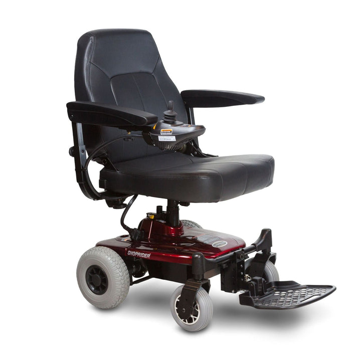 Reliable Shoprider Jimmie Lightweight Portable Power Chair Quick-Disconnect, Adjustable Seat and Armrests