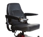 Seat Details Shoprider Jimmie Lightweight Portable Power Chair Quick-Disconnect, Adjustable Seat and Armrests