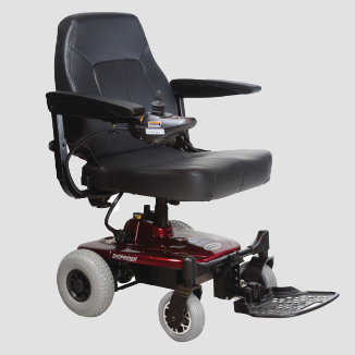 Side Profile Shoprider Smartie Lightweight Power Wheelchair with Envirofriendly Long-Life Batteries Portable, High-Performance Mobility Solution