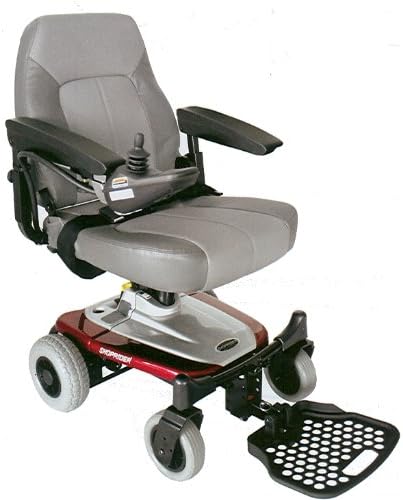 Red Shoprider Smartie Lightweight Power Wheelchair with Envirofriendly Long-Life Batteries Portable, High-Performance Mobility Solution