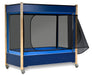 SleepSafe InSIGHT Beds Blue With Maple Legs Open View