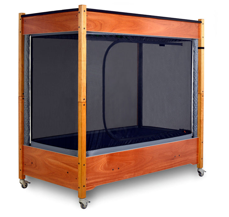 SleepSafe InSIGHT Beds in Mahogany Closed View