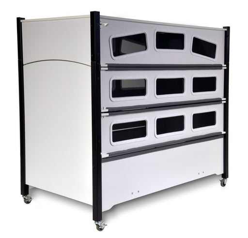 SleepSafer Extension Bed White With Gray Padding View
