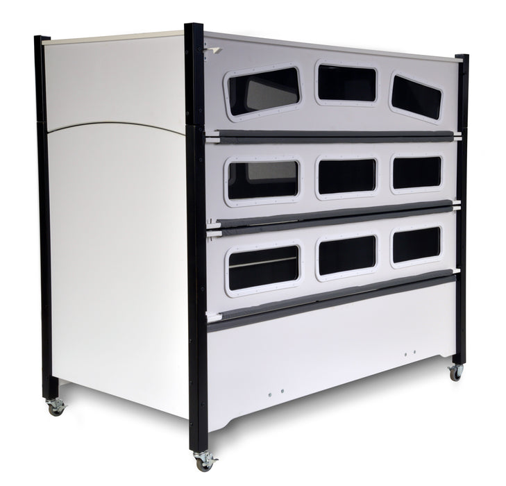 SleepSafer Extension Bed White With Gray Padding View