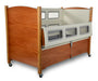 SleepSafer Tall Bed Dual View In Cream Color Padding One Side Down View