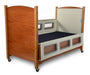 SleepSafer Tall Bed Dual View In Cream Color Padding With Three Sides Down View